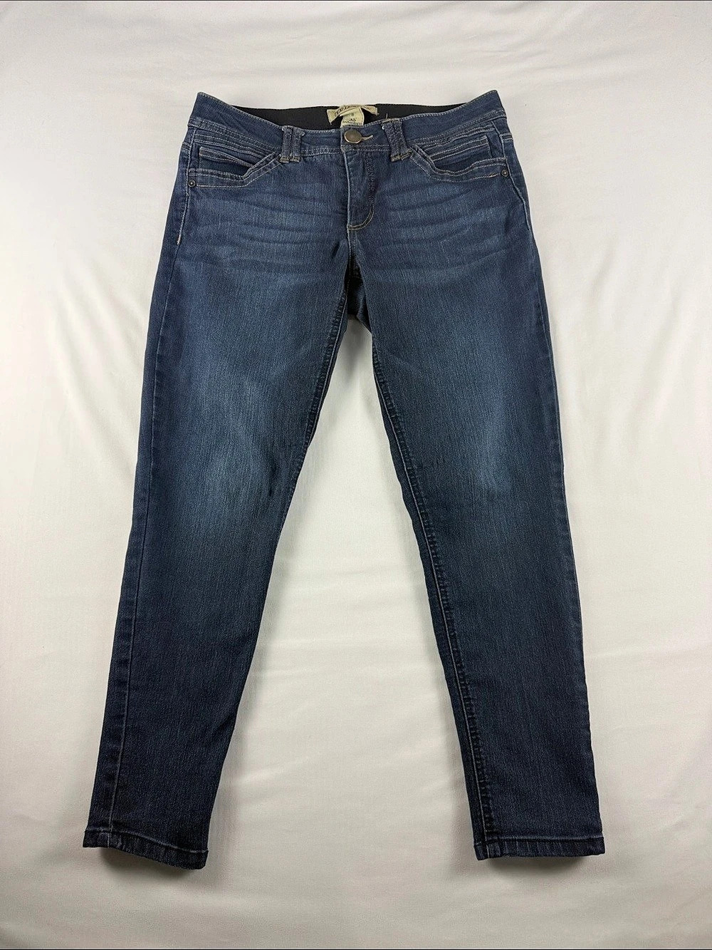 Democracy Ab Solution Brown Skinny Jeans Women’s 8 Stretch Ankle 26” Inseam